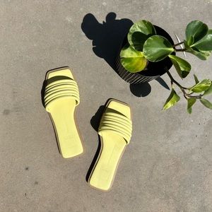 yellow sandals!